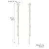 Women's Fashion Tassel Earrings Copper Heart Drop Shape Geometric Electroplated