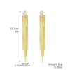 Women's Fashion Tassel Earrings Copper Heart Drop Shape Geometric Electroplated