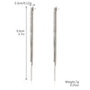 Women's Fashion Tassel Earrings Copper Heart Drop Shape Geometric Electroplated