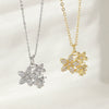 Women's Fashion Temperament Clavicle Chain Jewelry Copper Material Flower And Animal Pattern Electroplating Process