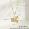 Women's Fashion Temperament Clavicle Chain Jewelry Copper Material Flower And Animal Pattern Electroplating Process