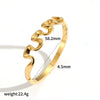 Women's Fashion Temperament Widesided Stainless Steel Bracelet With Geometric Pattern And Electroplating Process