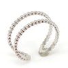 Women's Fashion Titanium Steel Geometric Hollow Opening Adjustable Ring With Electroplating