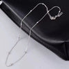 Women's Fashion Titanium Steel Rose Gold Beads Snake Bone Chain Necklace With Pearlescent Treatment