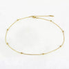 Women's Fashion Titanium Steel Rose Gold Beads Snake Bone Chain Necklace With Pearlescent Treatment