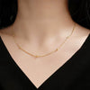 Women's Fashion Titanium Steel Rose Gold Beads Snake Bone Chain Necklace With Pearlescent Treatment