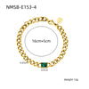 Women's Fashion Trendy Geometric Stainless Steel 18K Vacuum Goldplated Bracelet