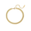 Women's Fashion Trendy Hiphop Style Stainless Steel Electroplated Geometric Chain Bracelet