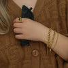 Women's Fashion Trendy Hiphop Style Stainless Steel Electroplated Geometric Chain Bracelet