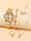 Women's Fashion Watch Alloy Stainless Steel Round Dial