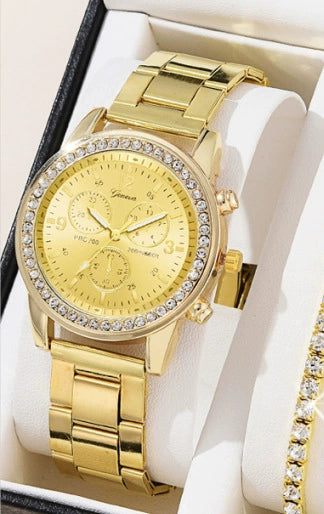 Women's Fashion Watch Alloy Stainless Steel Round Dial