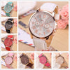 Women's Fashion Watch Belt Alloy Case Pu Strap Stainless Steel Clasp Round Dial Leisure Style