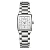 Women's Fashion Waterproof Quartz Watch With Diamond Encrusted Stainless Steel Band And Small Square Dial