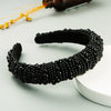 Women's Fashion Widebrimmed Cloth Headband With Pearls