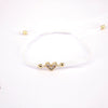 Women's Fashion Woven Copper Adjustable Bracelet With Micro Inlaid Color Zircon Geometric Heart Shape Jewelry