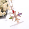 Women's Fashion Zircon Cross Jewelry Set With Necklace Earrings And Bracelet Electroplated Box Chain Crown And Roman Numeral Design
