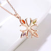 Women's Fashion Zircon Cross Jewelry Set With Necklace Earrings And Bracelet Electroplated Box Chain Crown And Roman Numeral Design