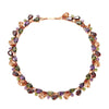 Women's Fashion Zircon Rhombus Necklace With Colorful Stone Inlay Geometric Pendant Elegant Wholesale Jewelry