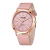 Women's Fashionable Alloy And Textile Glass Quartz Round Dial Watch