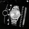 Women's Fashionable Alloy Watches With Round Dial And Stainless Steel Buckle