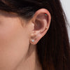 Women's Fashionable Butterfly Animal Zodiac Copper Earrings With Zircon And Diamond Design