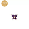 Women's Fashionable Distinctive Butterfly Ear Nails Copper Inlaid With Diamond Animals Style