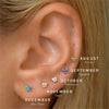 Women's Fashionable Distinctive Butterfly Ear Nails Copper Inlaid With Diamond Animals Style