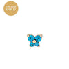 Women's Fashionable Distinctive Butterfly Ear Nails Copper Inlaid With Diamond Animals Style