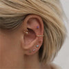 Women's Fashionable Distinctive Butterfly Ear Nails Copper Inlaid With Diamond Animals Style