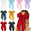 Women's Fashionable Handmade Cloth Spring Clip Hair Accessories With Bow And Long Tail Streamer