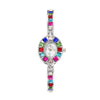 Women's Fashionable Light Luxury Quartz Wrist Watch With Alloy Material And Oval Dial
