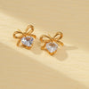 Women's Fashionable Marine Element Starfish And Heart Stainless Steel Electroplating Earrings And Ring Set
