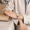 Women's Fashionable Simple Diamondembedded Light Luxury Watch With Steel Belt And Round Dial