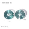 Women's Fashionable Simple Elegant Cute Resin And Plastic Cshaped Ear Clip With Dripping Oil Treatment And Geometric Style