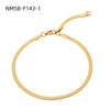 Women's Fashionable Simple Geometric Stainless Steel 18K Goldplated Bracelet