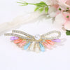 Women's Fashionable Simple Pearl Rhinestone Hairpin Bow Highend Spring Clip Headwear With Baking Paint