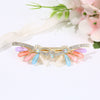 Women's Fashionable Simple Pearl Rhinestone Hairpin Bow Highend Spring Clip Headwear With Baking Paint
