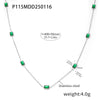 Women's Ferris Wheel Light Luxury Style Stainless Steel Zircon Electroplated Necklace Bracelet Jewelry Set