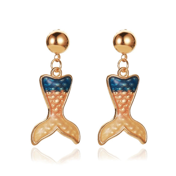 Women's Festive Alloy Geometric Christmas Tree Snowflake Pumpkin And Rainbow Electroplated Earrings Holiday Gift