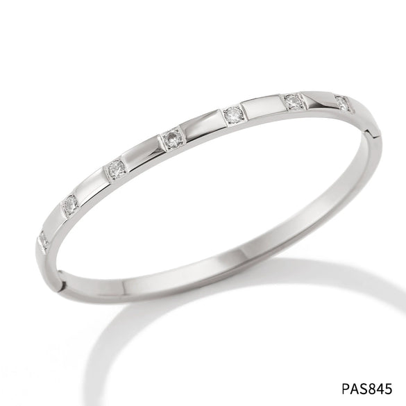 Women's Fine Zircon Stainless Steel Electroplated Bracelet
