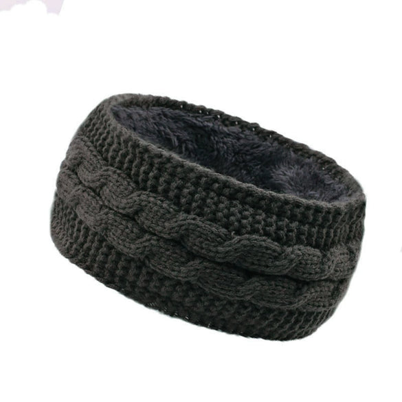 Women's Fleecelined Knitted Winter Headband Warm Ear Warmer Sports Hair Accessory