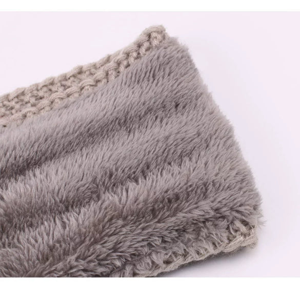 Women's Fleecelined Knitted Winter Headband Warm Ear Warmer Sports Hair Accessory