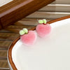 Women's Flocking Fruit Plastic Resin Earrings