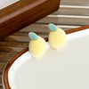 Women's Flocking Fruit Plastic Resin Earrings