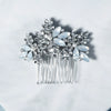 Women's Floral Alloy Rhinestone And Pearl Hair Comb Bohemian Bridal Hair Accessory