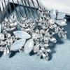 Women's Floral Alloy Rhinestone And Pearl Hair Comb Bohemian Bridal Hair Accessory