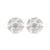 Women's Floral Artificial Crystal Earrings Set With Diamonds