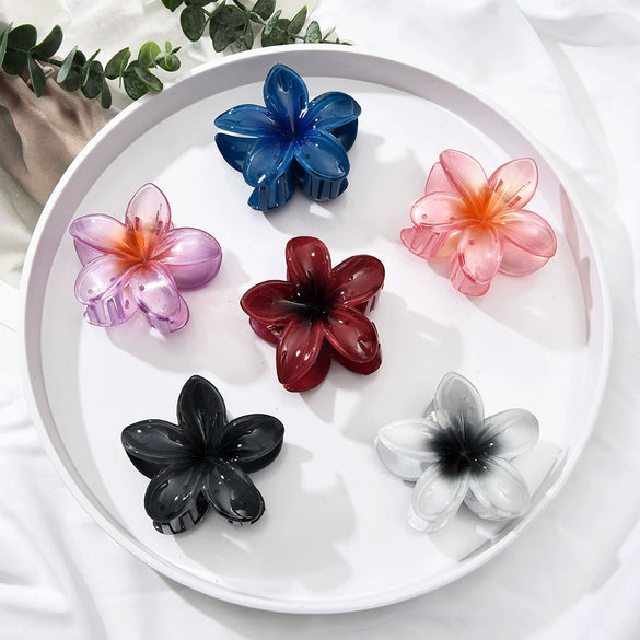 Women's Floral Hairpin Simple Style Paint Design Gripper Classification