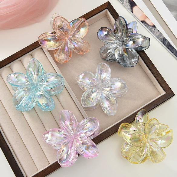 Women's Floral Hairpin Simple Style Paint Design Gripper Classification