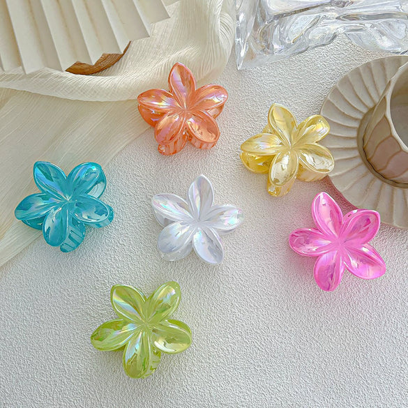 Women's Floral Hairpin Simple Style Paint Design Gripper Classification